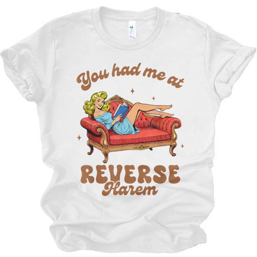Smut Reader You Had Me At Reverse Harem Spicy Grey Book Unisex Jersey T-Shirt - Bookorys DE