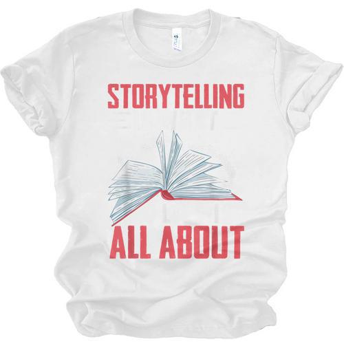 Storytelling Is What Life Is All About Book Unisex Jersey T-Shirt - Bookorys