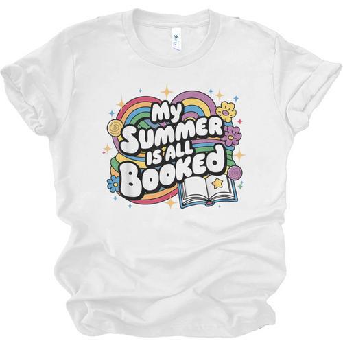 My Summer Is All Booked Book Reading Summer Reading For Men Women Unisex Jersey T-Shirt - Bookorys