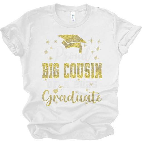 Super Proud Big Cousin Of 2025 Graduate Graduation Family Premium Unisex Jersey T-Shirt - Best Gift Smart