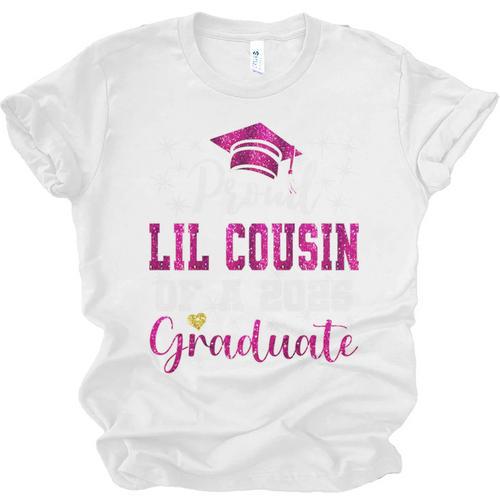 Super Proud Little Cousin Of 2025 Graduate Graduation Family Premium Tri-Blend Unisex Jersey T-Shirt - Best Gift Smart