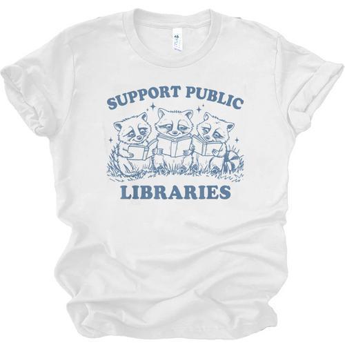 Support Your Local Library Read Banned Books Librarian Unisex Jersey T-Shirt - Bookorys DE