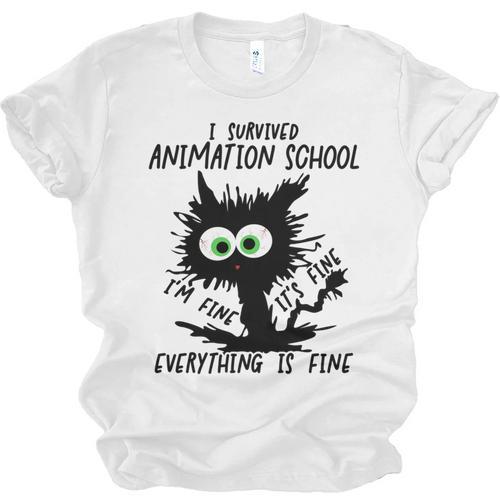 I Survived Animation School Graduation 2026 Unisex Jersey T-Shirt - Best Gift Smart