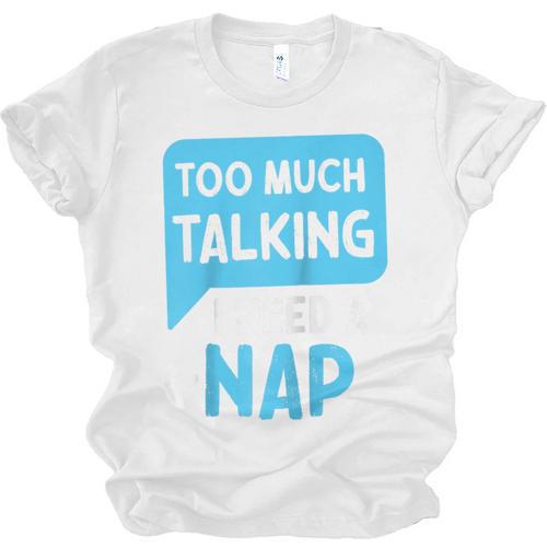 Too Much Talking I Need A Nap For Introverts Raglan Baseball Tee Unisex Jersey T-Shirt - Raresse