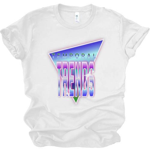 Temporal Trends Vaporwave Style Retro Nostalgia Look Premium Tri-Blend Unisex Jersey T-Shirt - Figerry