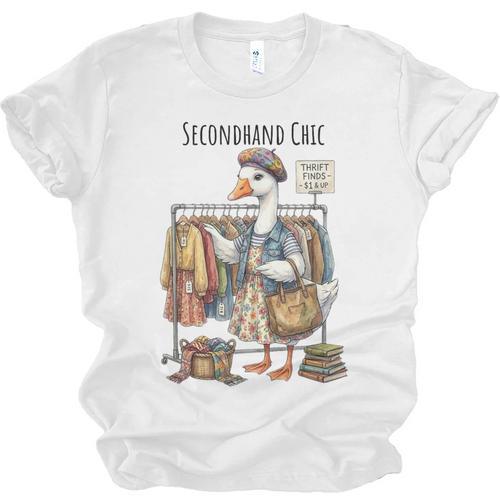 Thrifting Goose Vintage Fashion Book Lover Unisex Jersey T-Shirt - Bookorys