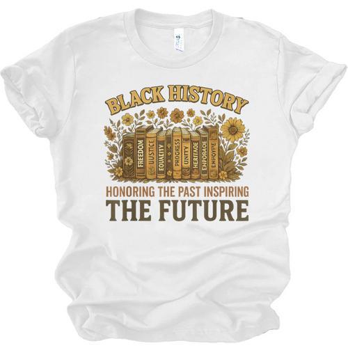 History Honoring Past Inspiring The Future Book Unisex Jersey T-Shirt - Bookorys
