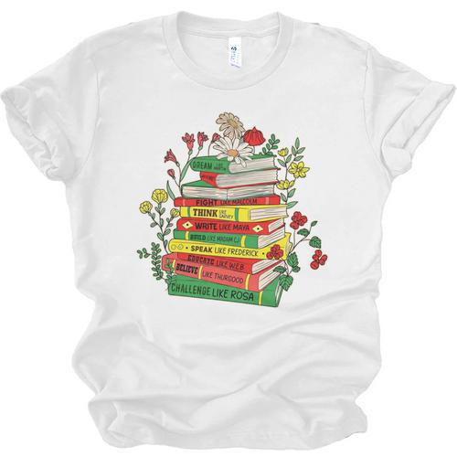 History Month Black History Shirts Book Lover Teacher Unisex Jersey T-Shirt - Bookorys CA