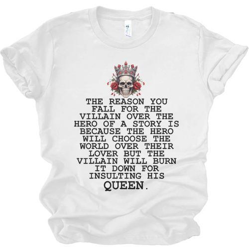 In My Villain Era Dark Romance Smutty Books Lovers Smut Book Unisex Jersey T-Shirt - Bookorys AU