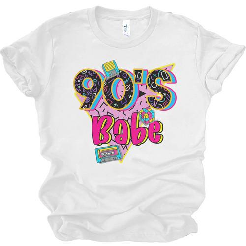Vintage 90's Babe Party Back To 90s Cassette Nostalgia Premium Tri-Blend Unisex Jersey T-Shirt - Figerry