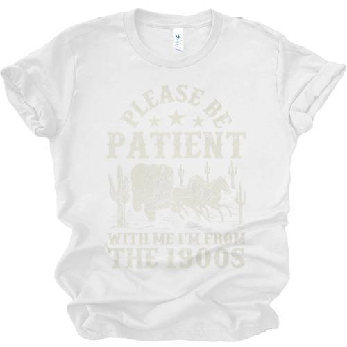 Vintage Please Be Patient With Me I'm From The 1900s For Men Premium Unisex Jersey T-Shirt - Figerry