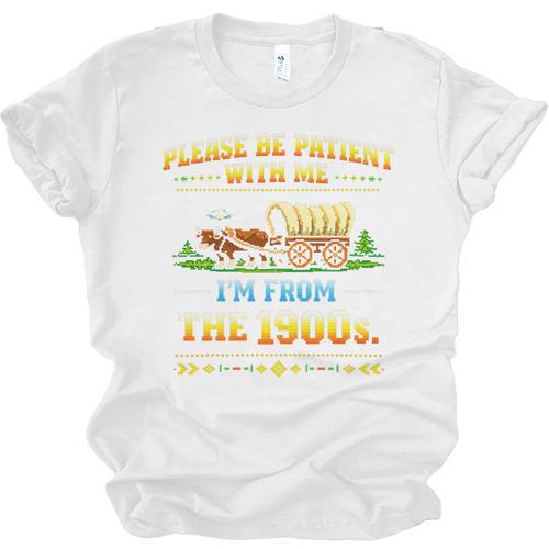 Vintage Please Be Patient With Me I'm From The 1900s Premium Tri-Blend Unisex Jersey T-Shirt - Figerry