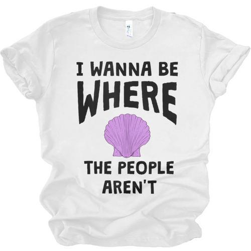 I Wanna Be Where The People Aren't Introvert Unisex Jersey T-Shirt - Raresse