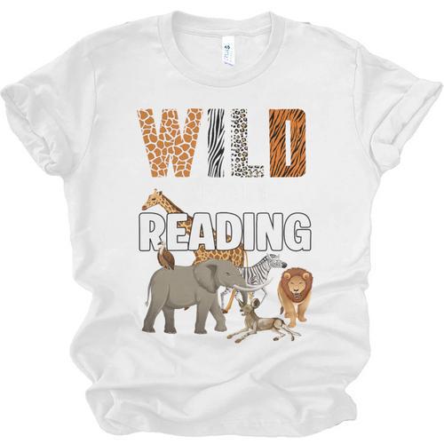 Wild About Reading Book Reader Book Nerd Book Reading Lover Premium Tri-Blend Unisex Jersey T-Shirt - Bookorys AU