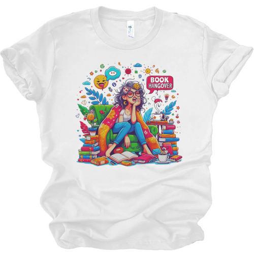 Woman Book Lover Book Hangover Woman Premium Tri-Blend Unisex Jersey T-Shirt - Bookorys