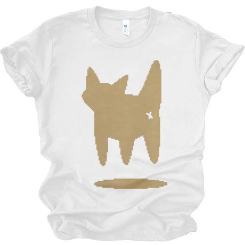 Yk2 Cat With Tomboy Tail 90s Nostalgia Downtown Indie Premium Tri-Blend Unisex Jersey T-Shirt - Figerry