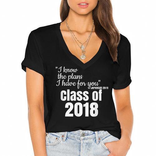 Christian Graduation Jeremiah 29 Women's Jersey Short Sleeve Deep V-Neck Tshirt				 - Best Gift Smart