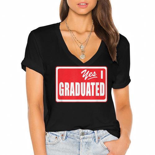 Graduate Class Of 2025 Senior Graduation End Of School Year Women's Jersey Short Sleeve Deep V-Neck Tshirt				 - Best Gift Smart