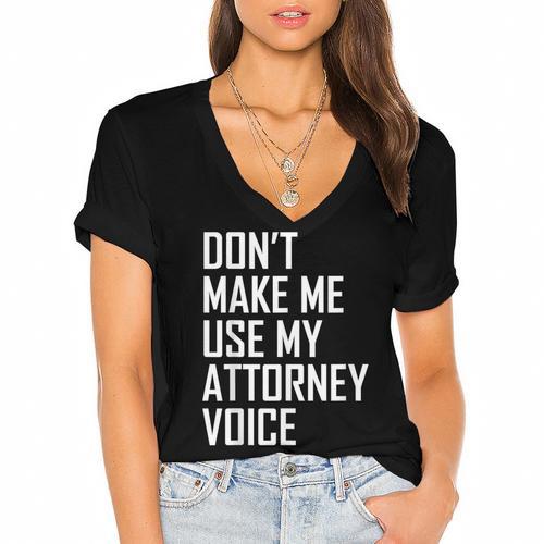 Lawyer Law School Graduation Attorney Men Women Women's Jersey Short Sleeve Deep V-Neck Tshirt				 - Best Gift Smart