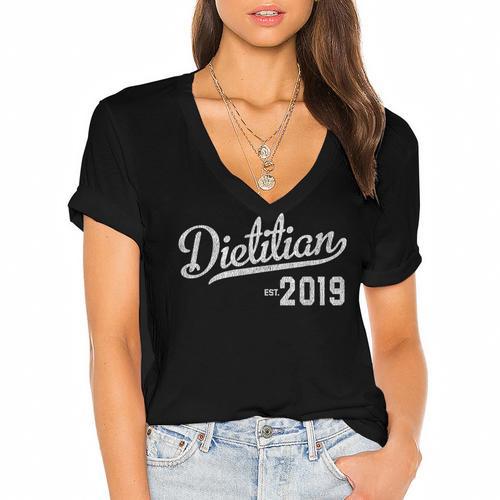 Registered Dietitian Graduation 2019 Women's Jersey Short Sleeve Deep V-Neck Tshirt				 - Best Gift Smart