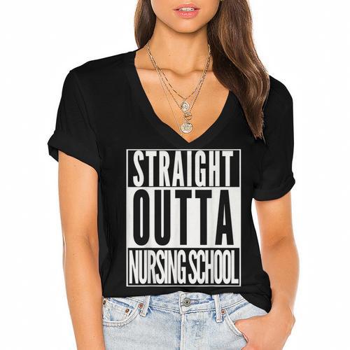 Registered Nurse Graduation Pinning Ceremony RN T Shirt Women's Jersey Short Sleeve Deep V-Neck Tshirt				 - Best Gift Smart