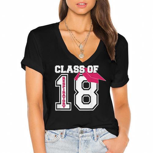 Respiratory Therapist Graduation Class Of 2018 Women RT Women's Jersey Short Sleeve Deep V-Neck Tshirt				 - Best Gift Smart