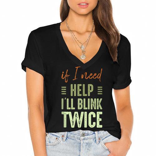 Sarcastic Independent Shopper Introvert Shopping Humor Women's Jersey Short Sleeve Deep V-Neck Tshirt - Raresse
