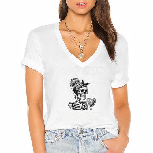Introverted But Willing To Discuss Snacks Coffee Premium Women's Jersey Short Sleeve Deep V-Neck Tshirt - Raresse
