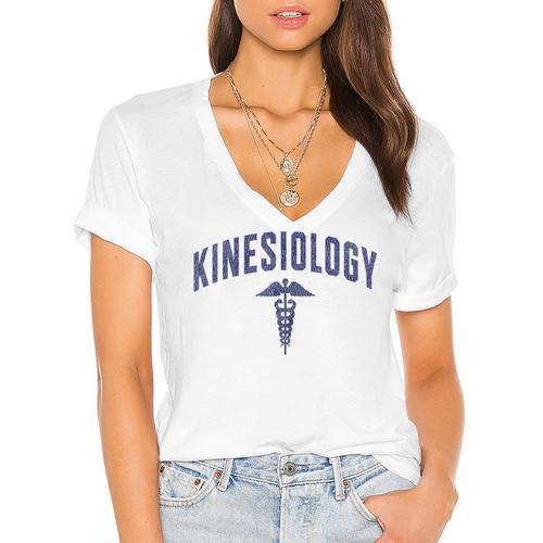 Kinesiology Major Future Kinesiologist Graduation Graduate Women's Jersey Short Sleeve Deep V-Neck Tshirt				 - Best Gift Smart