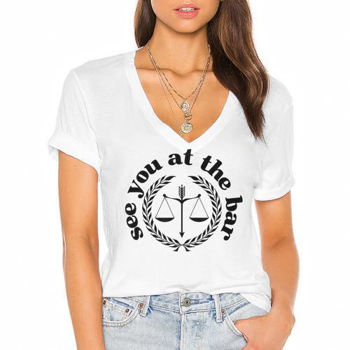 Law School Student Shirt Law School Graduation 2022 Women's Jersey Short Sleeve Deep V-Neck Tshirt				 - Best Gift Smart