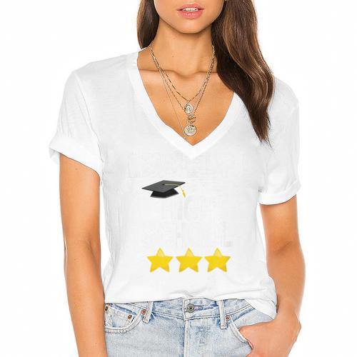 Level Up High School 8th Grade Graduation T-Shirt Women's Jersey Short Sleeve Deep V-Neck Tshirt				 - Best Gift Smart