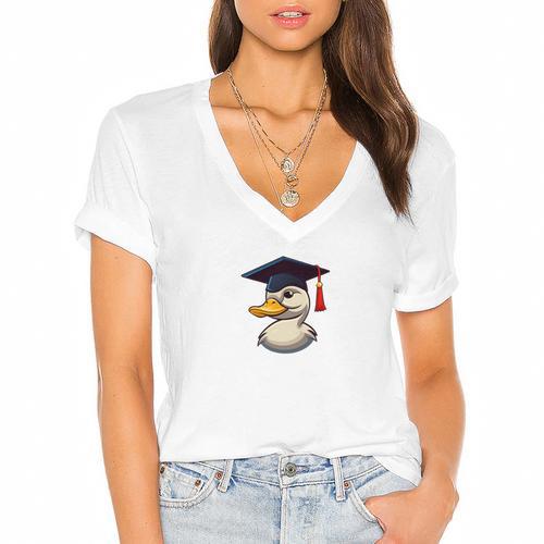 PhD Graduation Trust Me I'm a Doctor For PhD Graduate Women's Jersey Short Sleeve Deep V-Neck Tshirt				 - Best Gift Smart