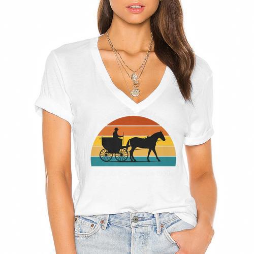 Please Be Patient With Me I'm From The 1900s Apparel Premium Women's Jersey Short Sleeve Deep V-Neck Tshirt - Figerry