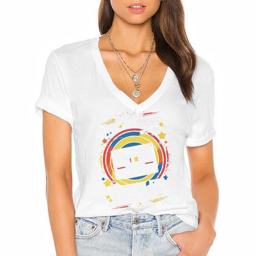 Please Be Patient I'm From The 1900s Premium Women's Jersey Short Sleeve Deep V-Neck Tshirt				 - Figerry