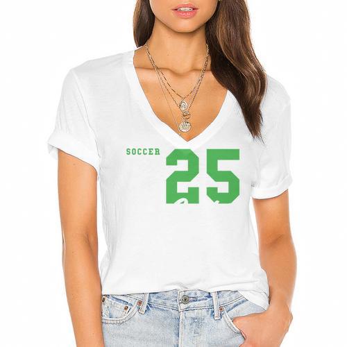 Soccer Senior Night Soccer Senior 2025 Graduation 44 Women's Jersey Short Sleeve Deep V-Neck Tshirt				 - Best Gift Smart