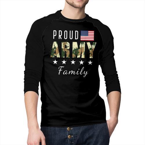 Army Graduation Proud Military Family Mom Dad Brother Sister Men Baseball Raglan Shirt - Father's Day Fun