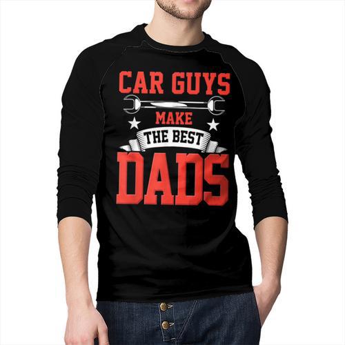 Car Guys Make The Best Dads Garage Mechanic Dad Men Baseball Raglan Shirt - Father's Day Fun
