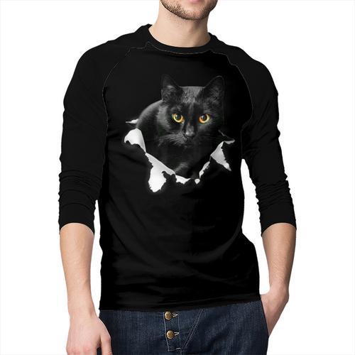 Cat Torn Cloth For Cat Lover Cat Dad Cat Mom Men Baseball Raglan Shirt - Father's Day Fun