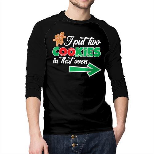 Christmas Twins Expecting Dad T-Shirt Pregnant Wife Tee Men Baseball Raglan Shirt - Father's Day Fun