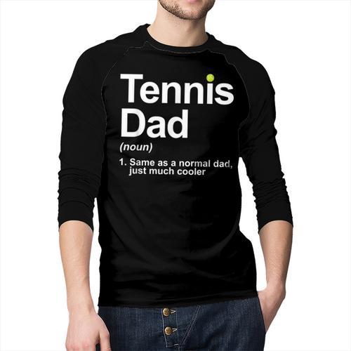 Cool Tennis Novelty For Men Dad Tennis Lover Tennis Player Men Baseball Raglan Shirt - Father's Day Fun