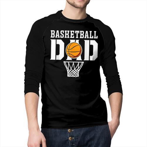 Dad Basketball Apparel Basketball Dad Men Baseball Raglan Shirt - Father's Day Fun