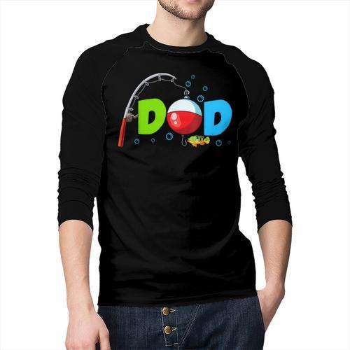 Dad Of The Birthday Boy Birthday Fishing Family Men Baseball Raglan Shirt - Father's Day Fun