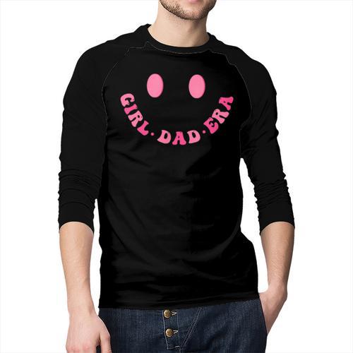 In My Dad Girl Era Tee Fathers Day 2-Sided Men Baseball Raglan Shirt - Father's Day Fun