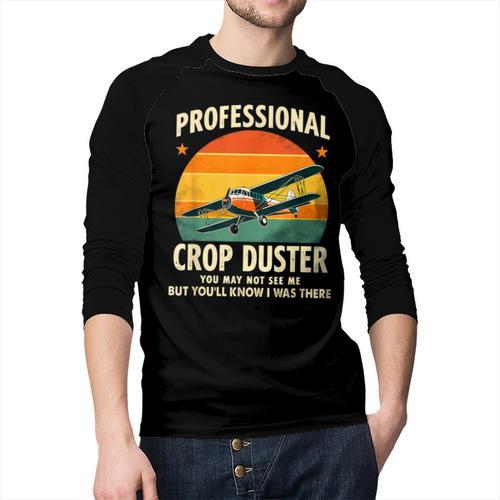Dad Joke Farter Professional Crop Duster Men Baseball Raglan Shirt - Father's Day Fun