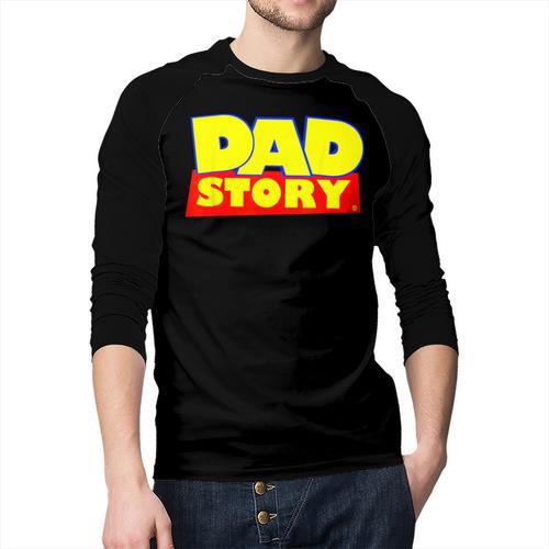 Dad Story Men Baseball Raglan Shirt - Father's Day Fun