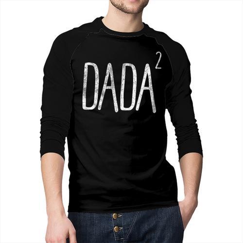 Dada 2 Shirt Pregnancy Announcement Tshirt Men Baseball Raglan Shirt - Father's Day Fun