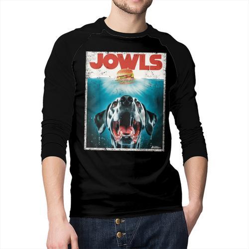 Dalmatian Jowls Cute Paws Spot Dog Mom Top Dog Dad Men Baseball Raglan Shirt - Father's Day Fun