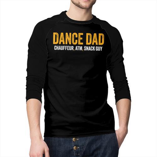 Dance Dad Shirt Men For Fathers Day From Daughter Dance Dad Men Baseball Raglan Shirt - Father's Day Fun