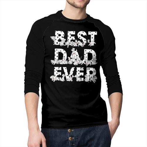 Disney 101 Dalmatians Best Dad Ever Father's Day Men Baseball Raglan Shirt - Father's Day Fun