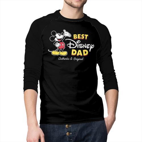 Disney Mickey Mouse Best Disney Dad Birthday Father’s Day Men Baseball Raglan Shirt - Father's Day Fun
